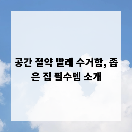 공간 절약 빨래 수거함, 좁은 집 필수템 소개