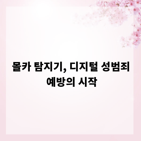 몰카 탐지기, 디지털 성범죄 예방의 시작