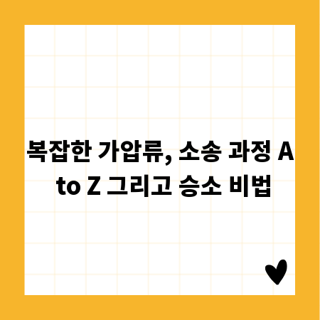 복잡한 가압류, 소송 과정 A to Z 그리고 승소 비법