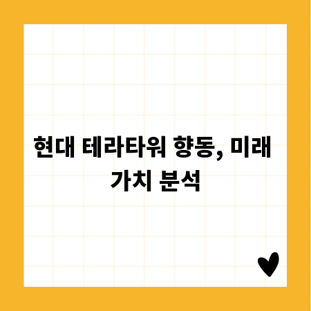 현대 테라타워 향동, 미래 가치 분석