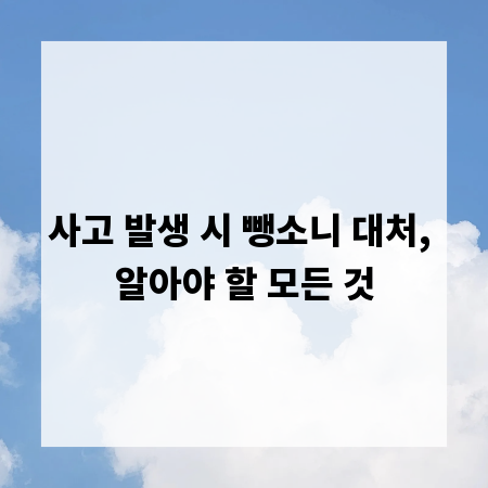 사고 발생 시 뺑소니 대처, 알아야 할 모든 것