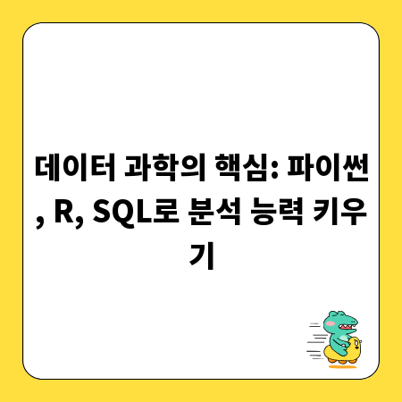 데이터 과학의 핵심: 파이썬, R, SQL로 분석 능력 키우기