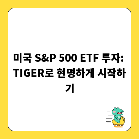 미국 S&P 500 ETF 투자: TIGER로 현명하게 시작하기
