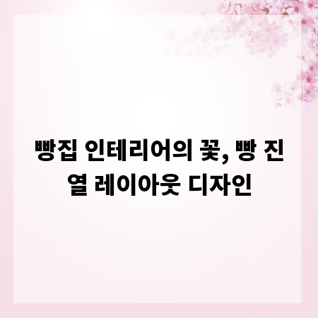 빵집 인테리어의 꽃, 빵 진열 레이아웃 디자인