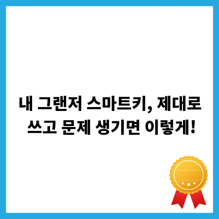 내 그랜저 스마트키, 제대로 쓰고 문제 생기면 이렇게!